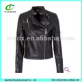 high quality plus size ladies red biker leather jacket